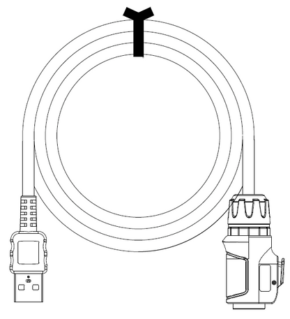 USB power and digital video cable